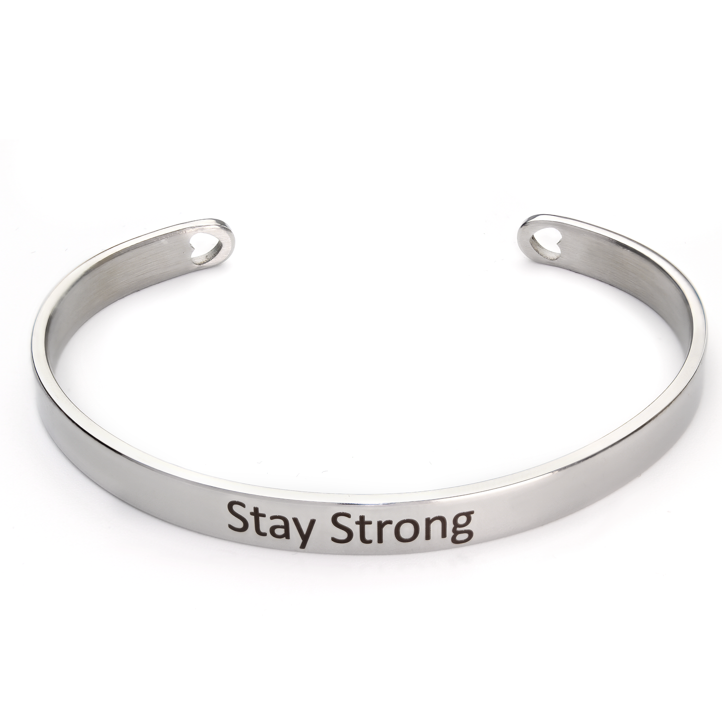 AJL Personalised Engraved Bracelet Cuff Bangle with Any Text/Name