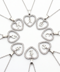 Personalized Heart Initial Pendant Necklace