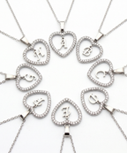 Personalized Heart Initial Pendant Necklace