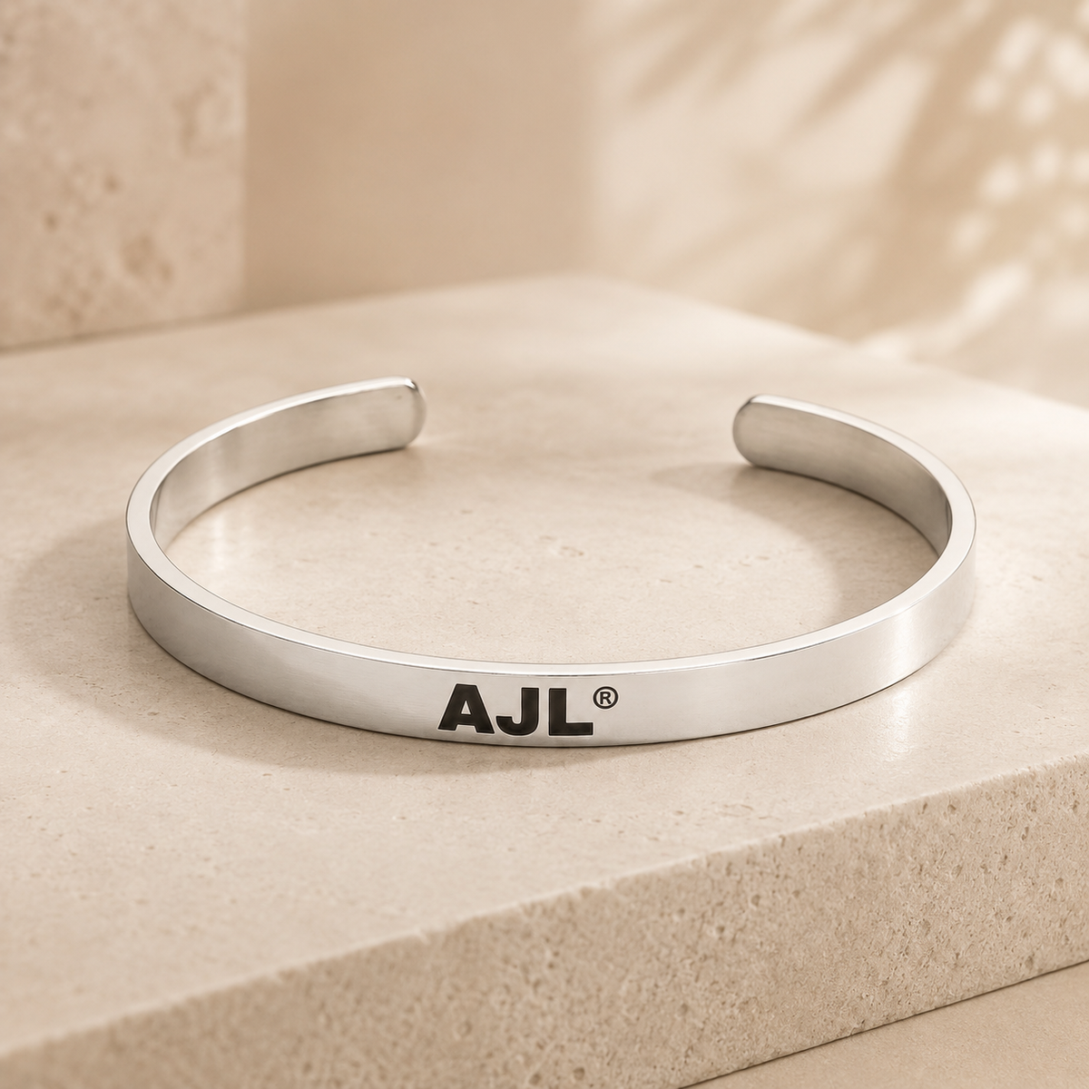 Personalised Silver, Gold & Rose Gold Engraved Cuff Bangle