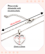 Personalized Heart Initial Pendant Necklace