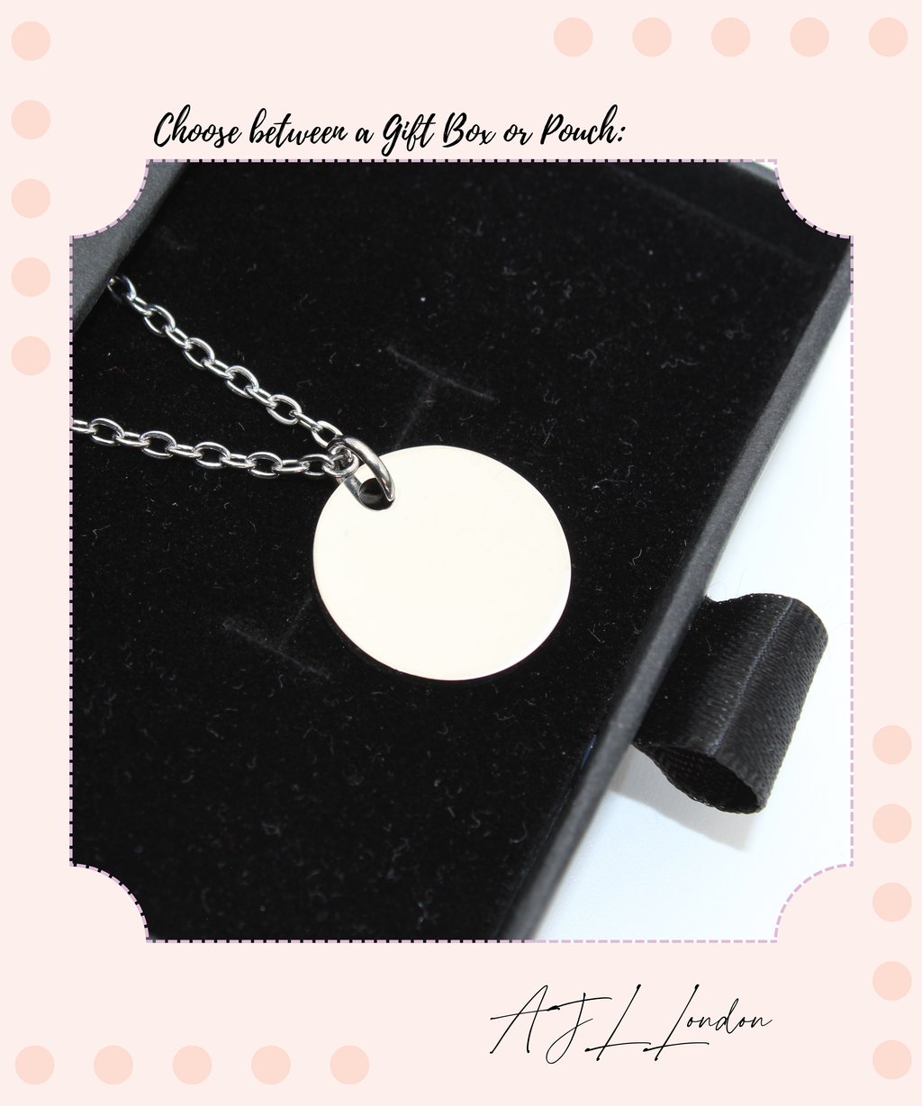 Personalized 1, 2, 3 Circle Bar Pendant Necklace