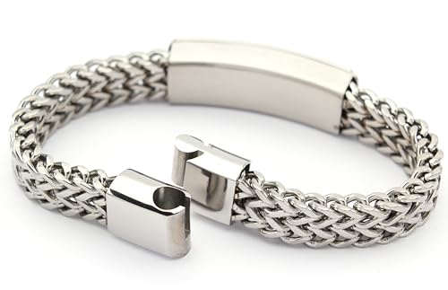 AJ LONDON™ MENS Identity Bracelet ENGRAVED PERSONALISED FREE, Gift Boxed